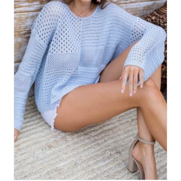 Sweaters - Lighten up- Blue sweater
